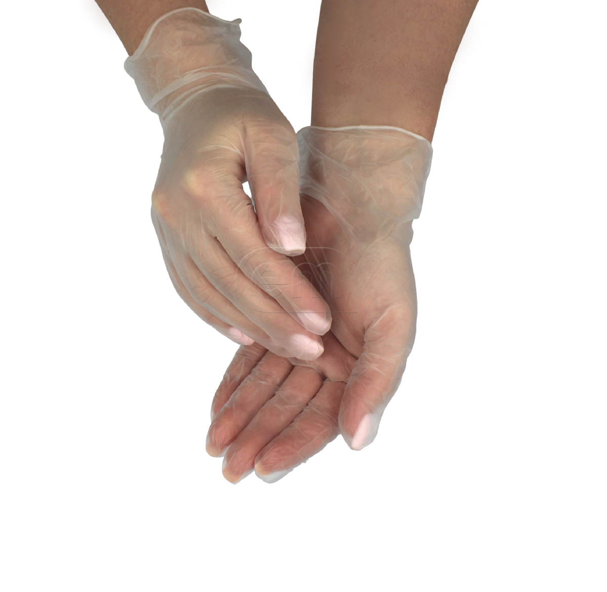 Перчатки виниловые одноразовые размер S 100шт Aviora (10)