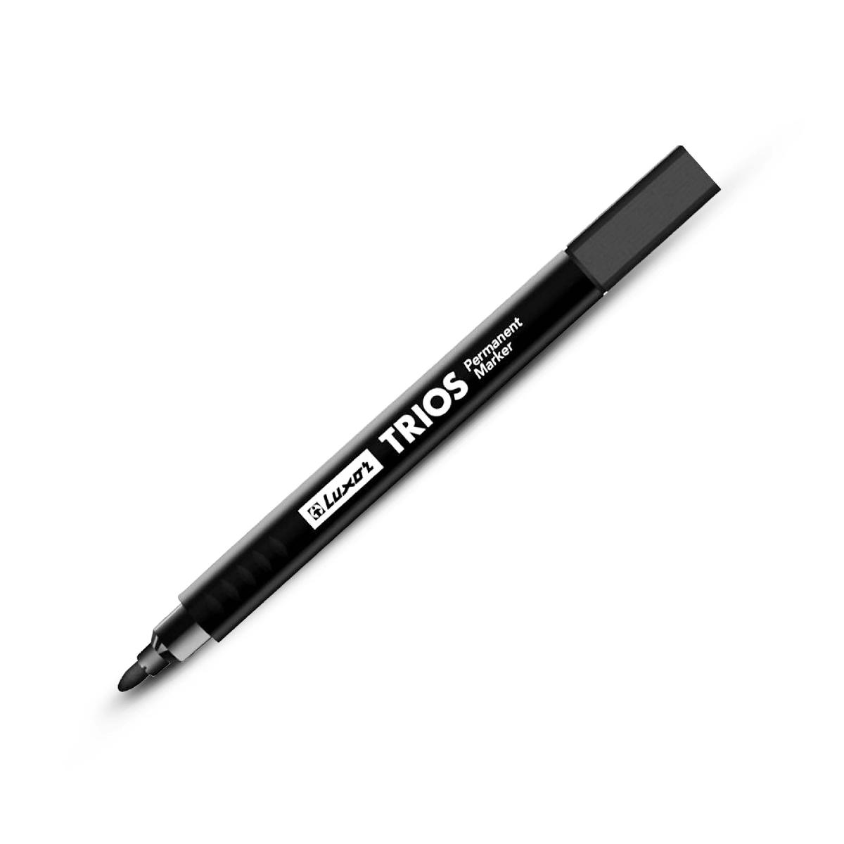 Маркер перманентный 3мм черный Luxor