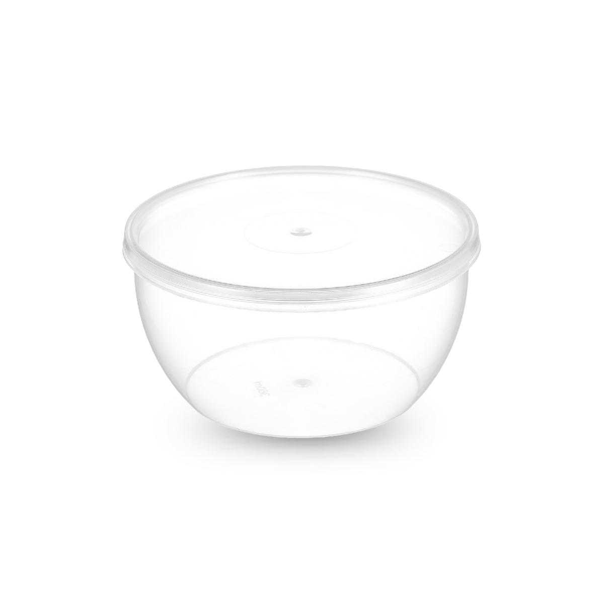 Контейнер круглый d111мм 360мл с крышкой плошка прозрачный PP Петрополимер КБ5246 (КБ2016) (400)