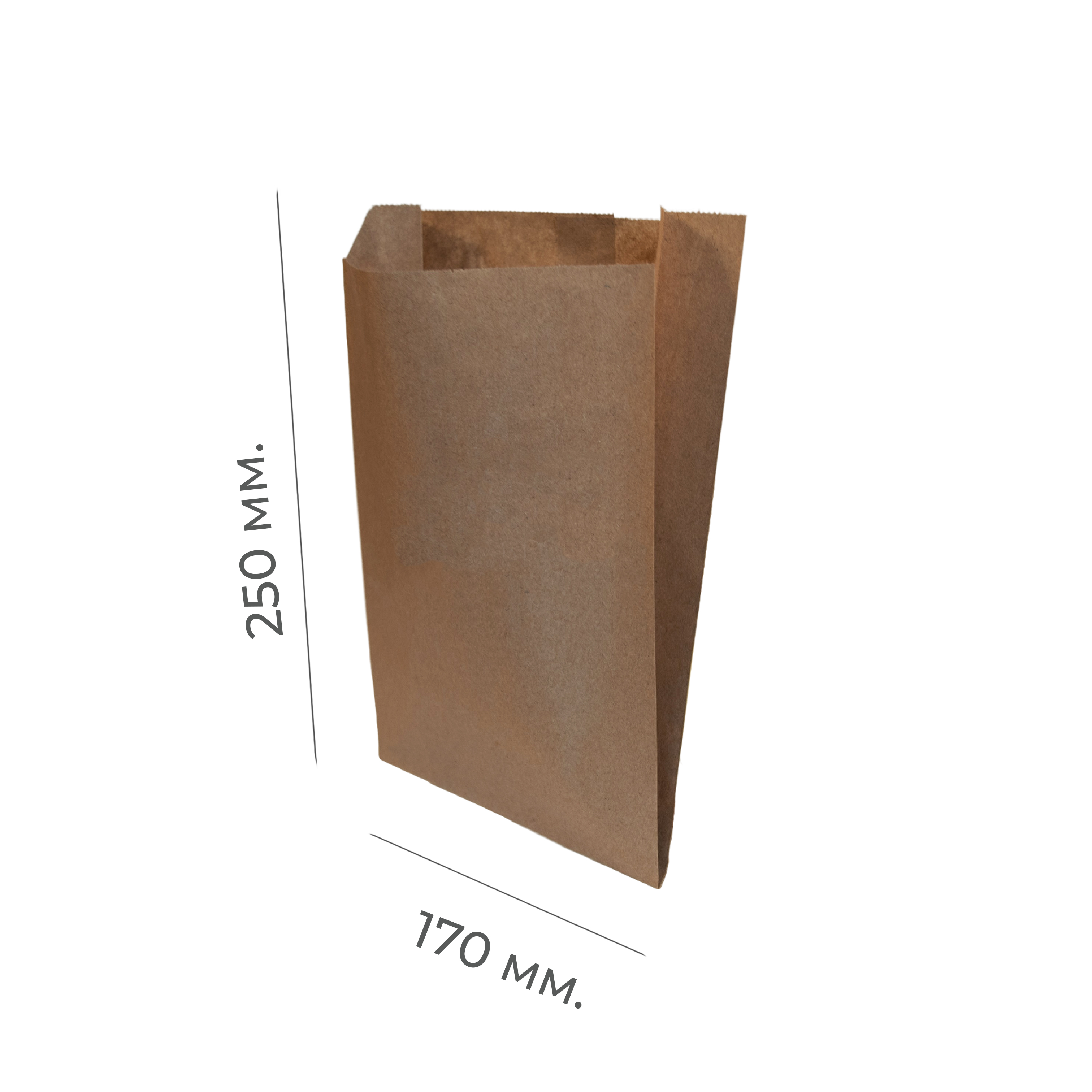 Крафт-пакет V-образный 170×70×250мм (100/1500)