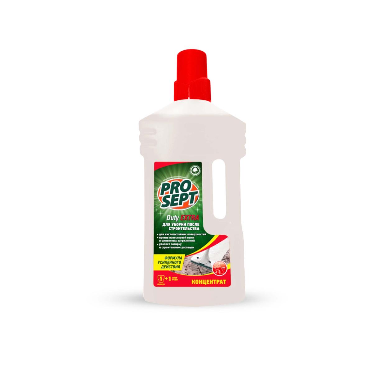 Чистящее ср-во для уборки после строительства Prosept Duty Extra Ph1 конц. 1л (118-1) (12)