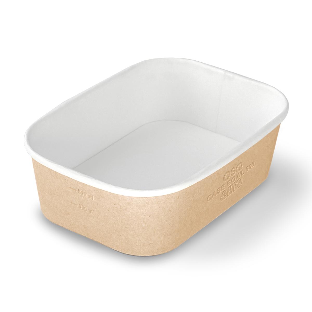 Контейнер картонный без крышки CASE BOWL 660мл 170*120*51мм OSQ (45/405)