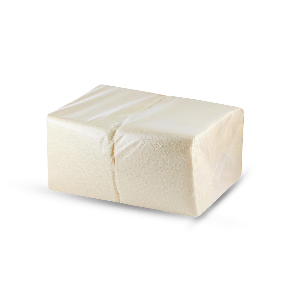 Салфетки бумажные 1-слойные 24×24см 400шт шампань "BigPack" (18)