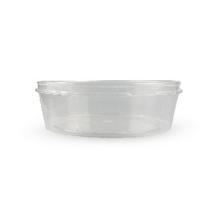 Контейнер круглый плоский d145мм 500мл шайба с замком прозрачный PP Перинт (50/400)