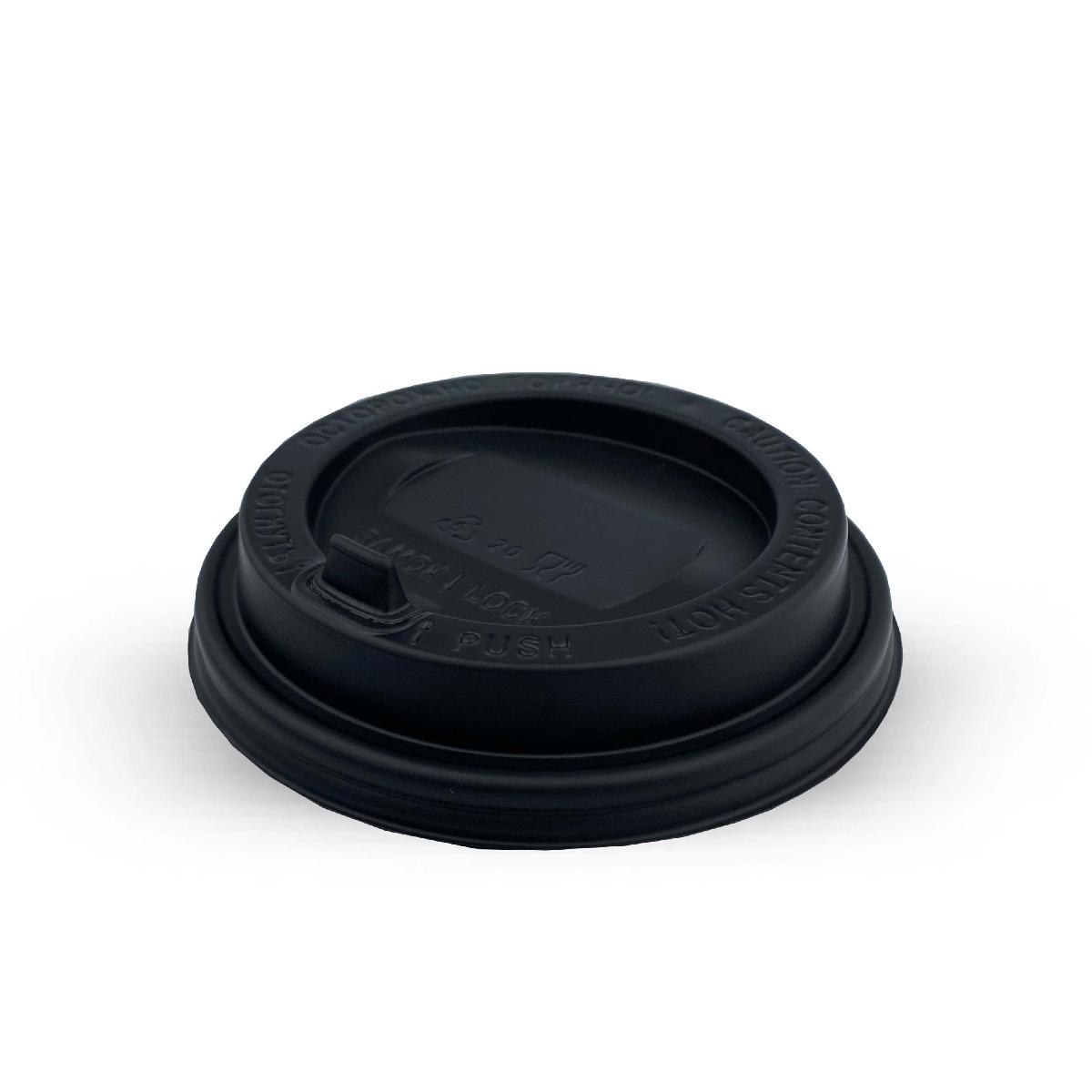 Крышка пластиковая d=90 черная с клапаном УК-90К (100/2000)