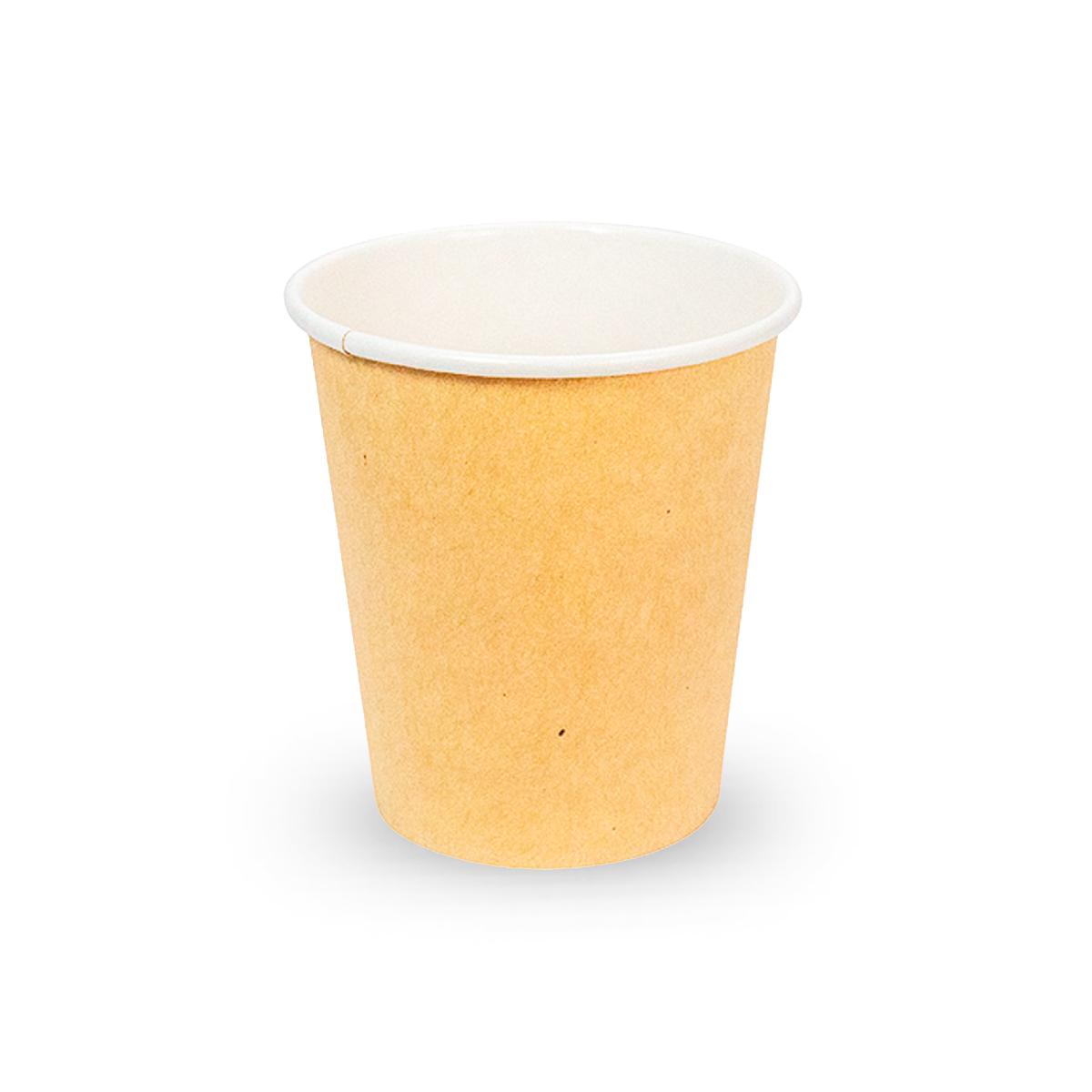 Стакан картонный 250мл Крафт d=80 (50/1000)
