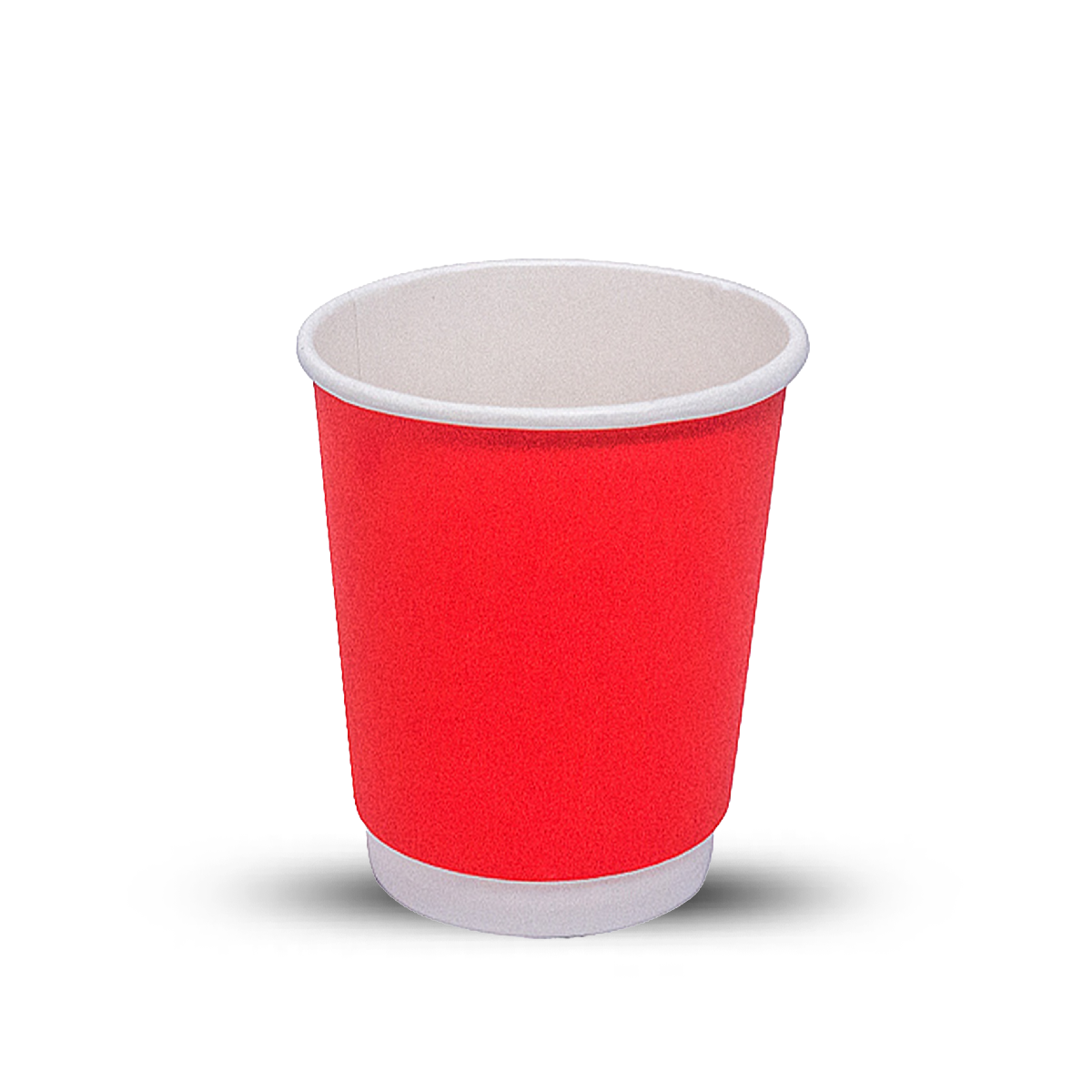 Стакан картонный 2-сл. 250мл красный Е d=80 (20/400)