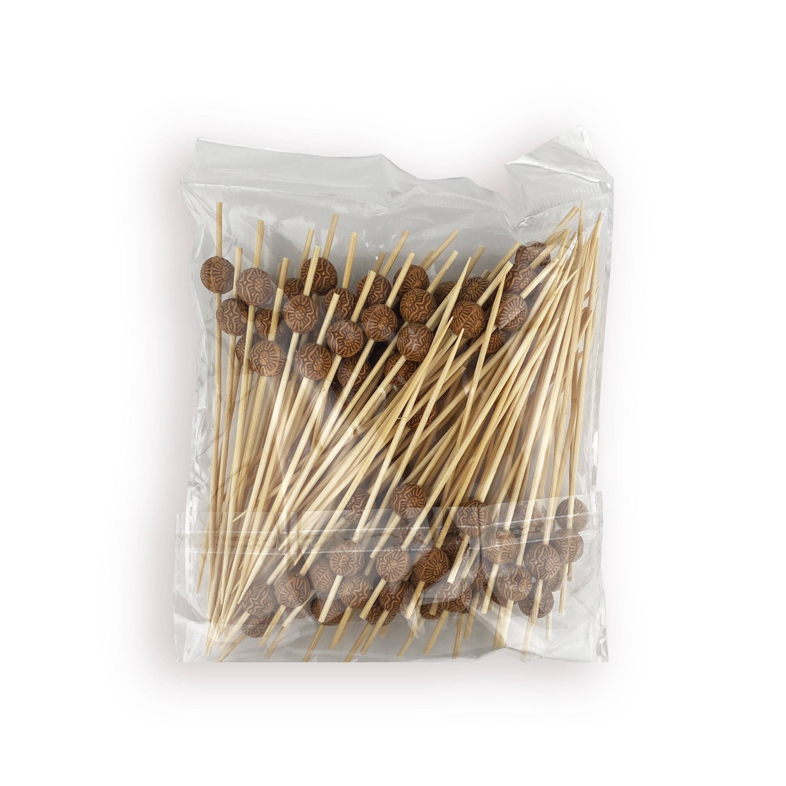 Пика деревянная для канапе "Бусина" 12см ECO (100)