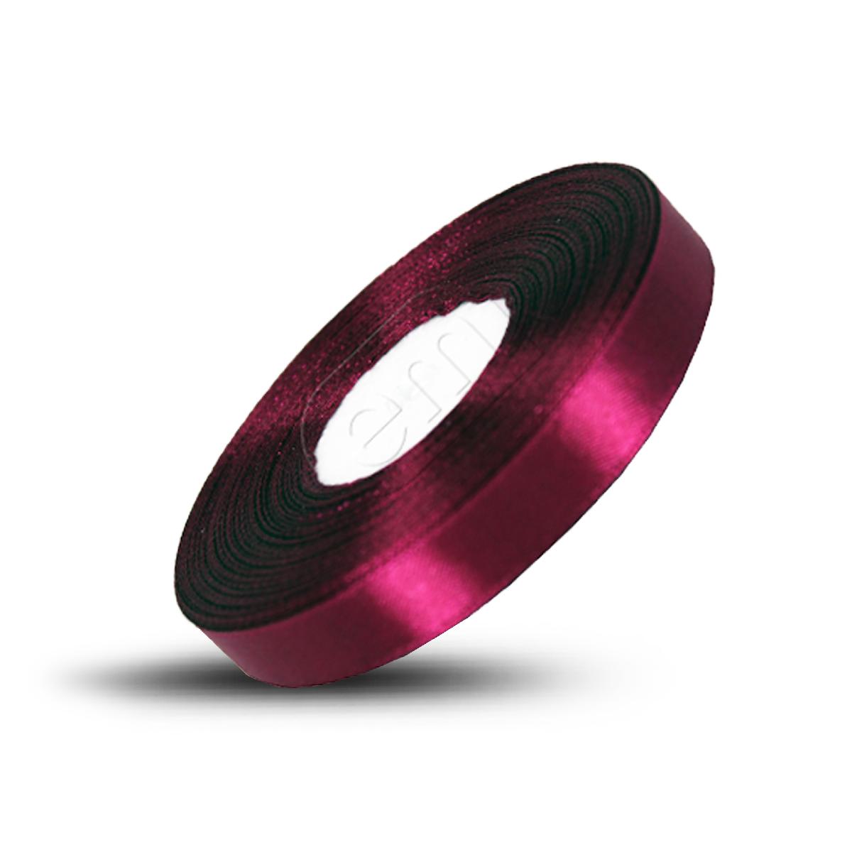 Лента атласная 12мм*32,9м бордо