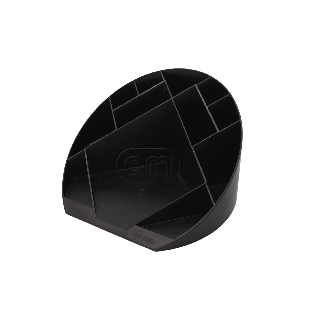 Подставка под канцелярию Simple с отд. под блок д/записей черная