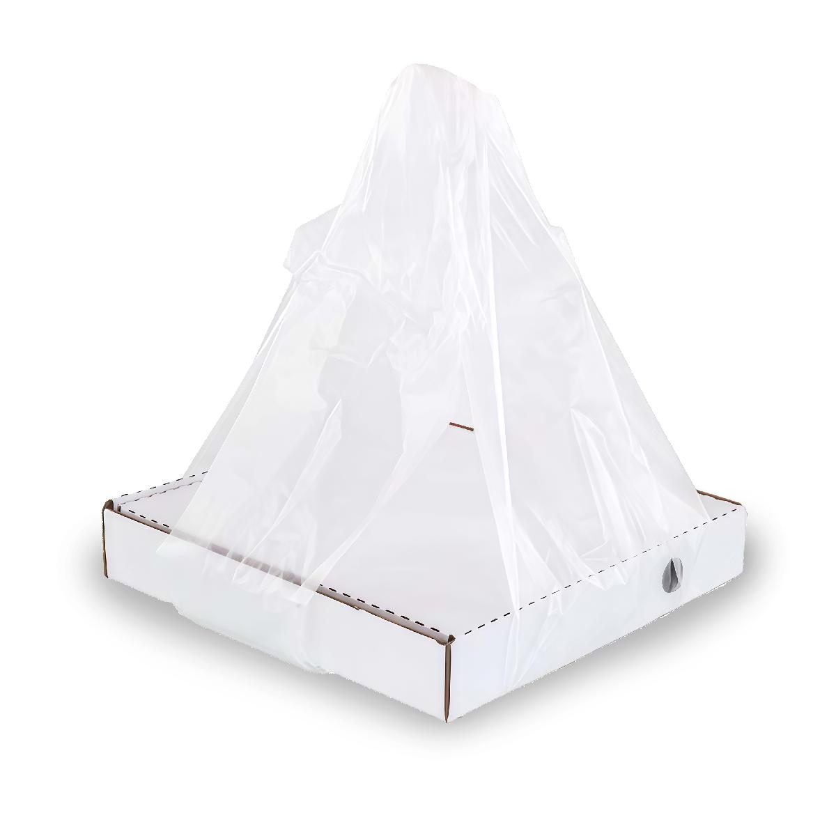 Пакет майка для коробки под пиццу (30-38см) 32+24х60см 14 мкр (100/1000)