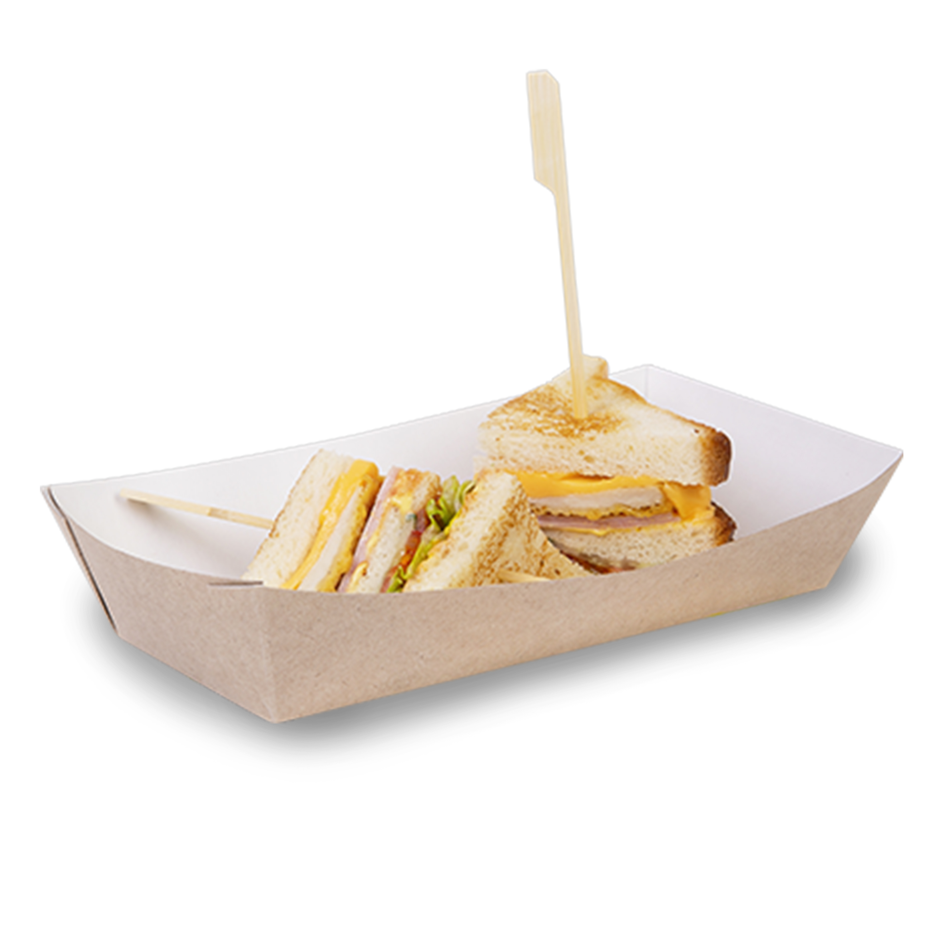 Контейнер картонный TRAY 800мл лоток верх 115*220*42мм без покрытия OSQ (100/800)