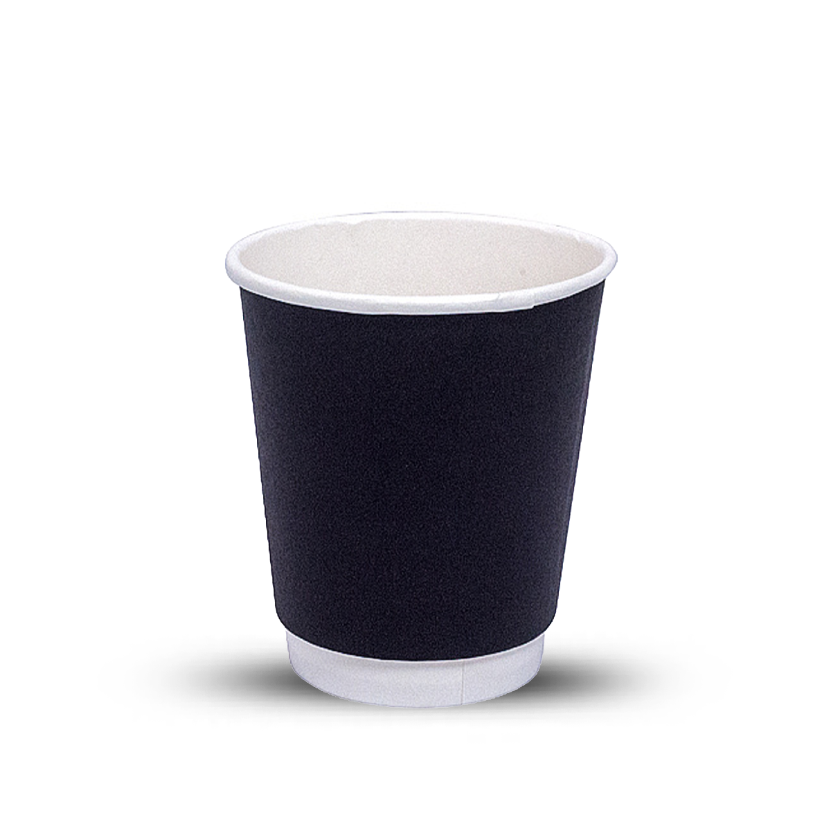 Стакан картонный 2-сл. 250мл черный Е d=80 (20/400)