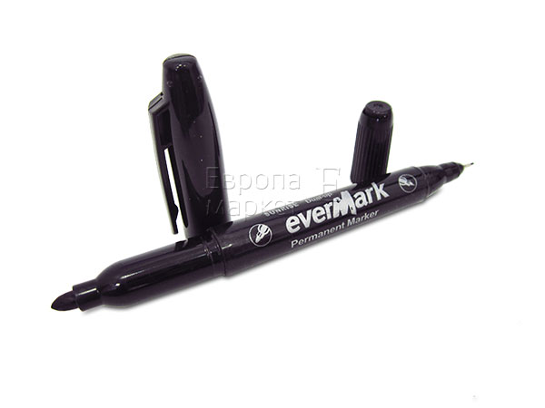 Маркер двухсторонний черный 6мм/2мм