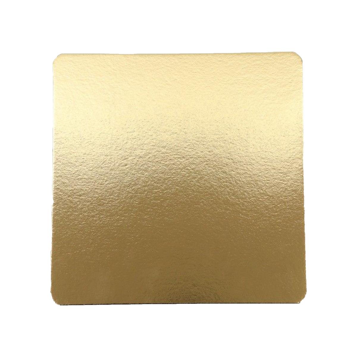 Подложка ламинированная золотая квадратная 2,5мм 30*30см 10шт