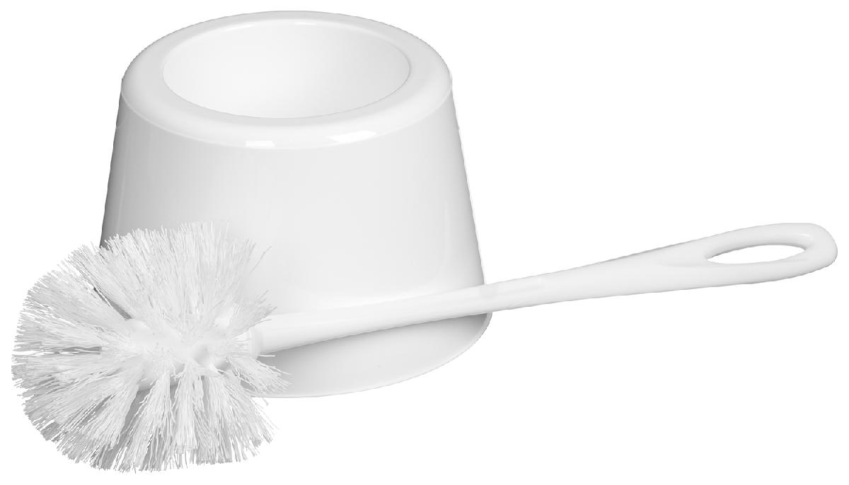 Набор для туалета: ершик+ подставка WC "Rambai" белый (26)