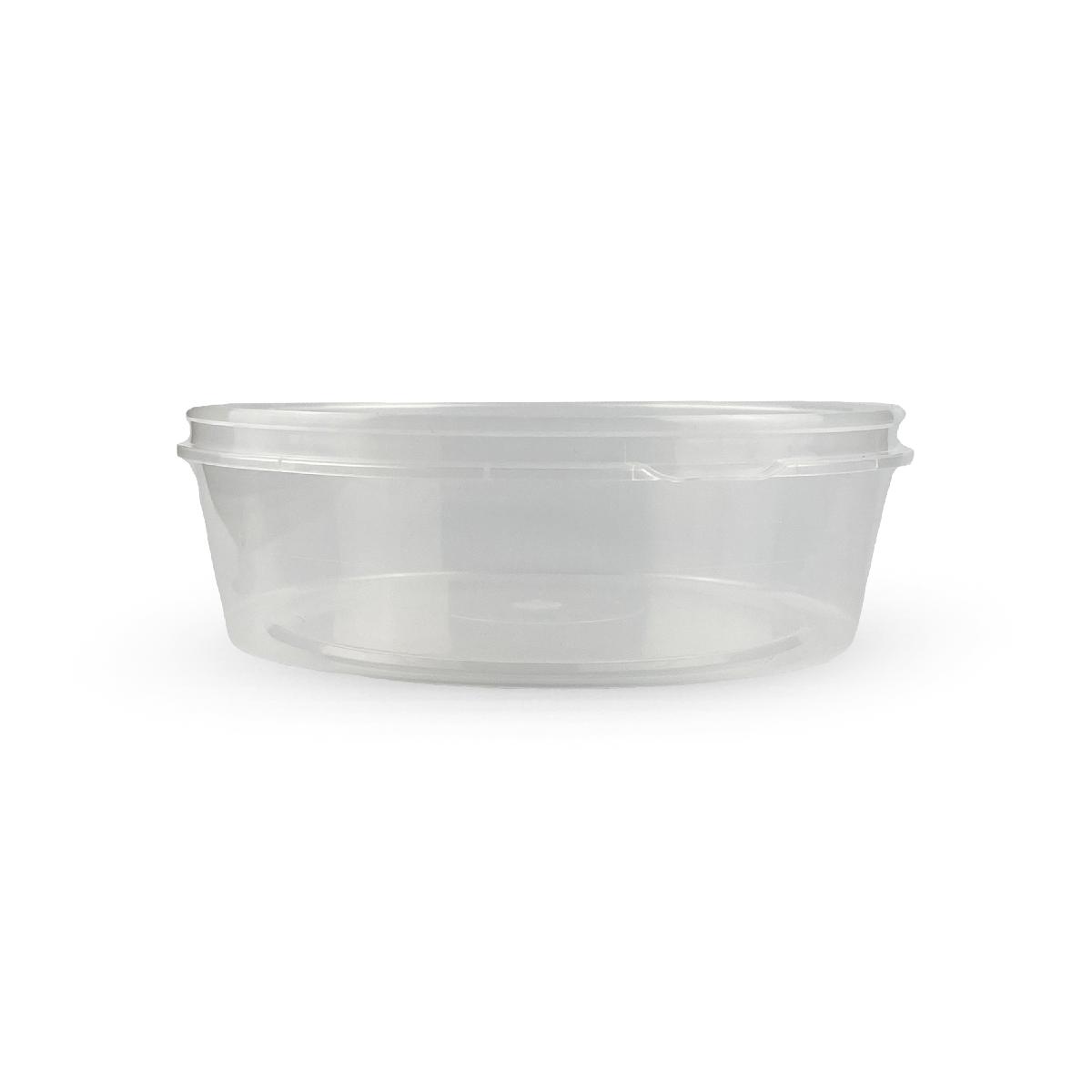 Контейнер круглый плоский d145мм 500мл шайба с замком прозрачный PP Перинт (50/400)