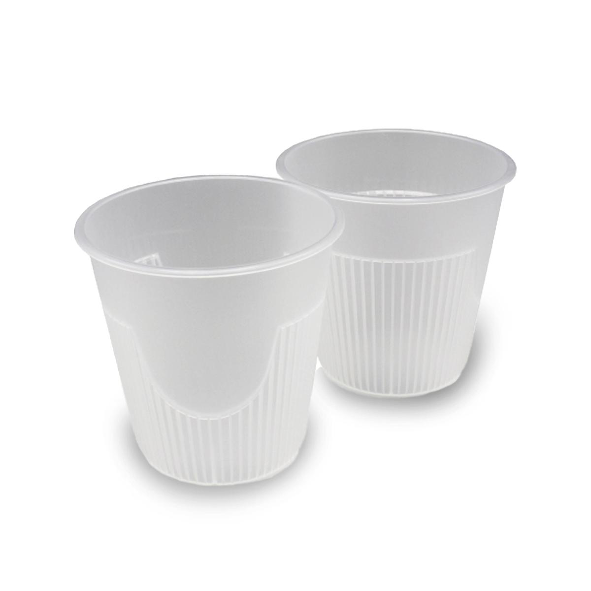 Стакан пластиковый для горячих напитков 250мл 90мм прозрачный 1033П (13/260)