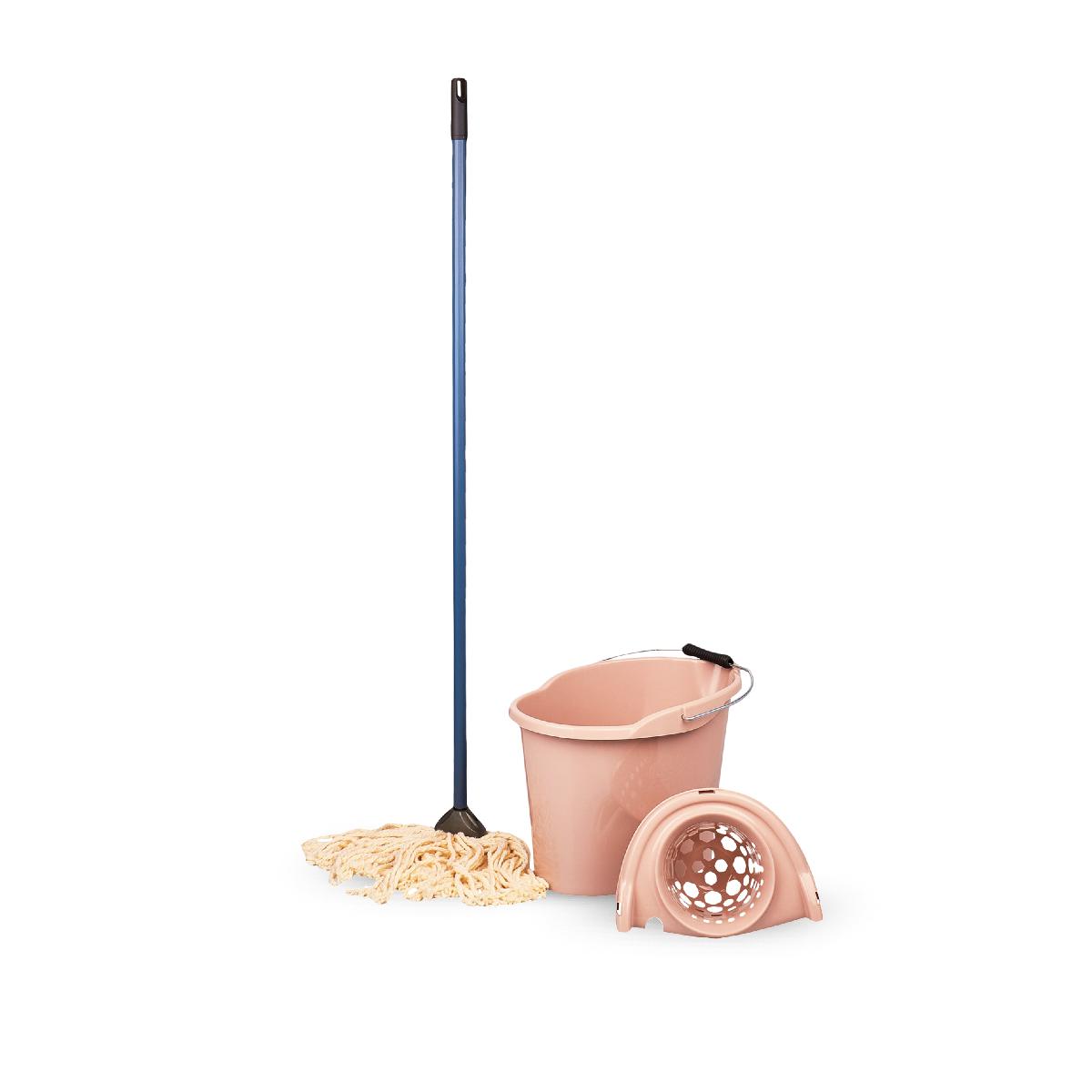 Набор для влажной уборки  ведро + МОП бежевый Vogue 