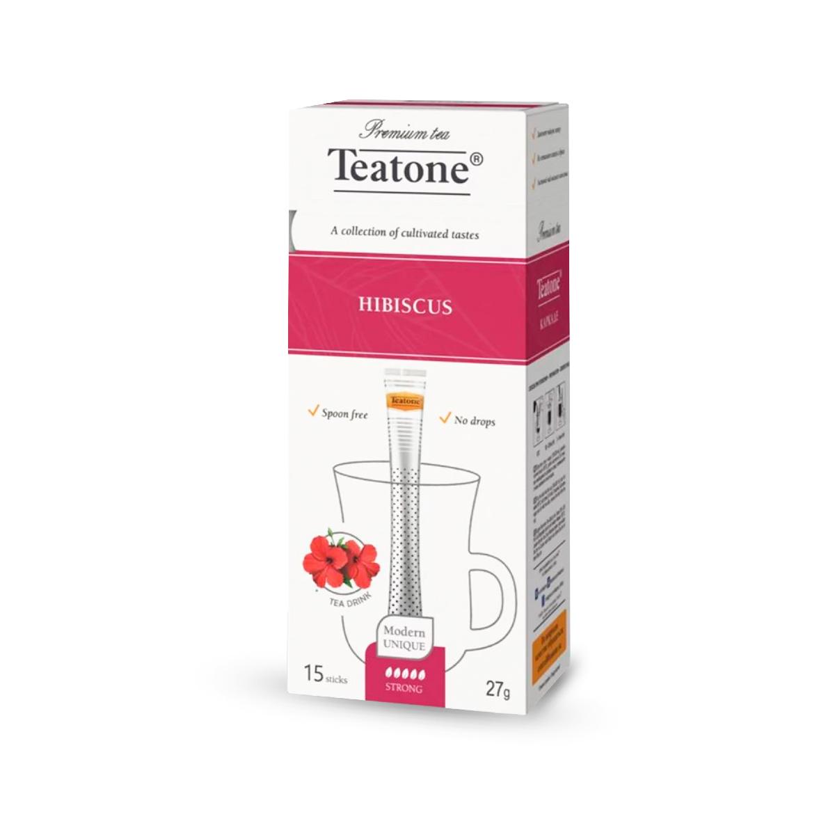 Чай teatone в стиках 15ст*1,8г. каркаде (гибискус) арт.741 (12)