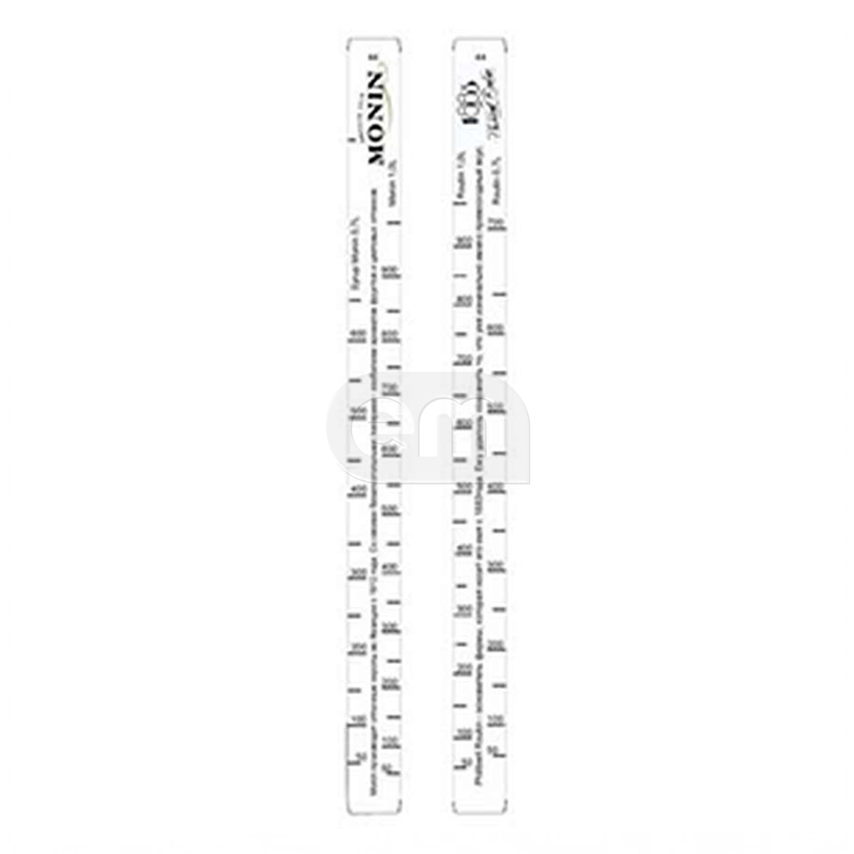 Линейка "Monin" 0,7-1л пластик L=28 B=2 см белая
