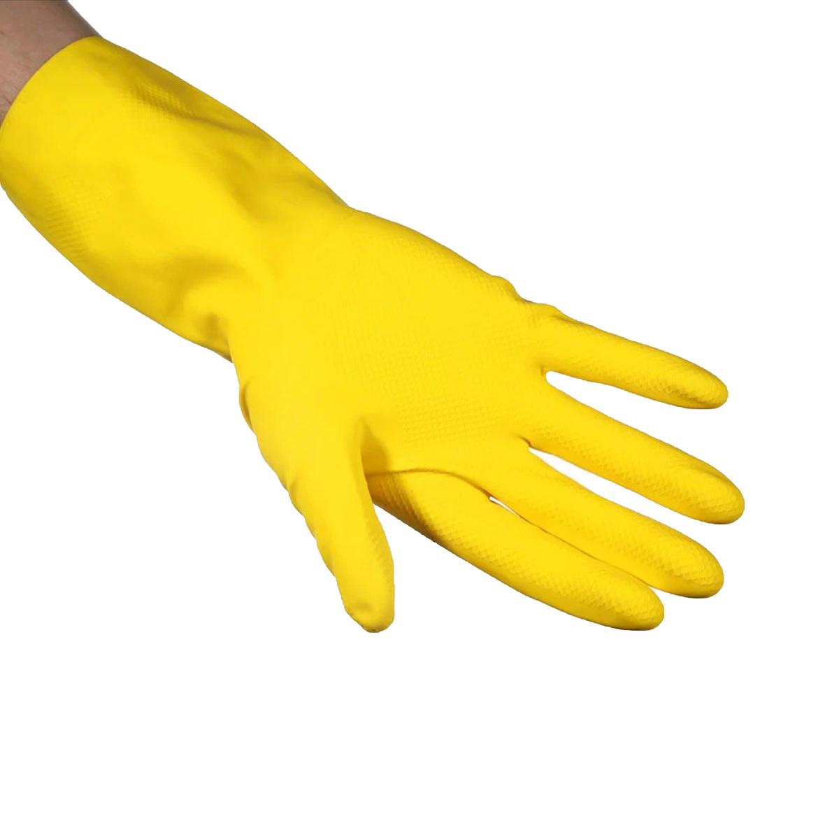 Перчатки резиновые многоцелевые "Vileda Multipurpose" размер M Желтые 174372 (50)