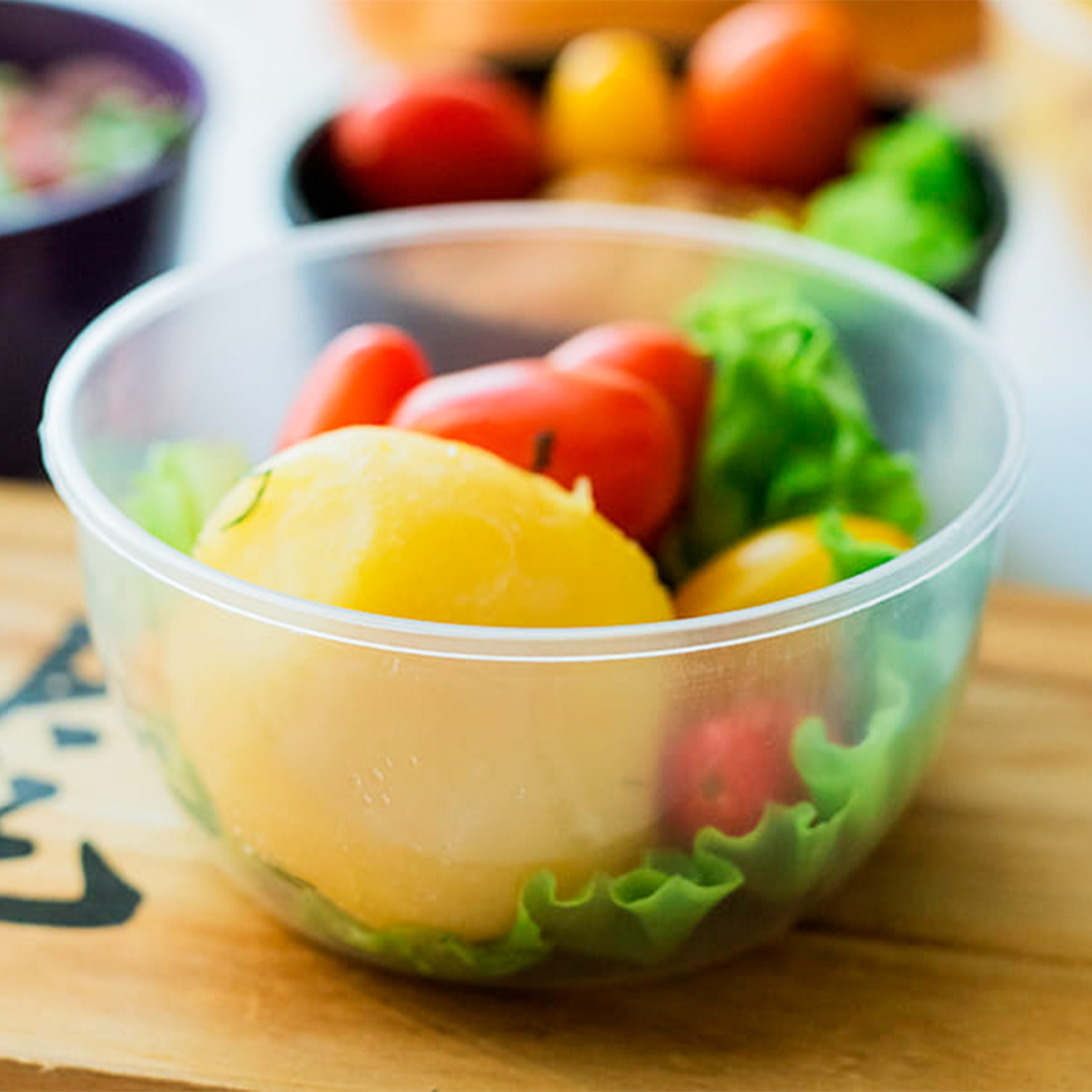 Контейнер круглый d111мм 360мл с крышкой плошка прозрачный PP Петрополимер КБ5246 (КБ2016) (400)