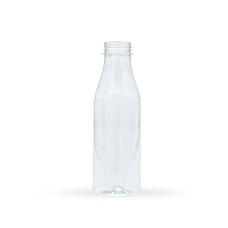 Бутылка ПЭТ 0,5л горло 38мм (широкое) прозрачная БЕЗ крышки (100)
