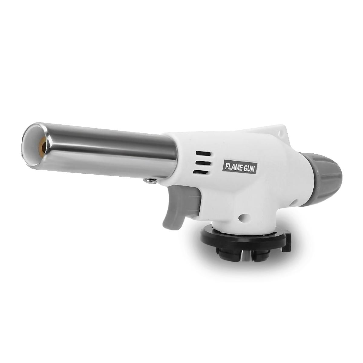 Горелка газовая с пьезоподжигом насадка 915 белая Flame gun