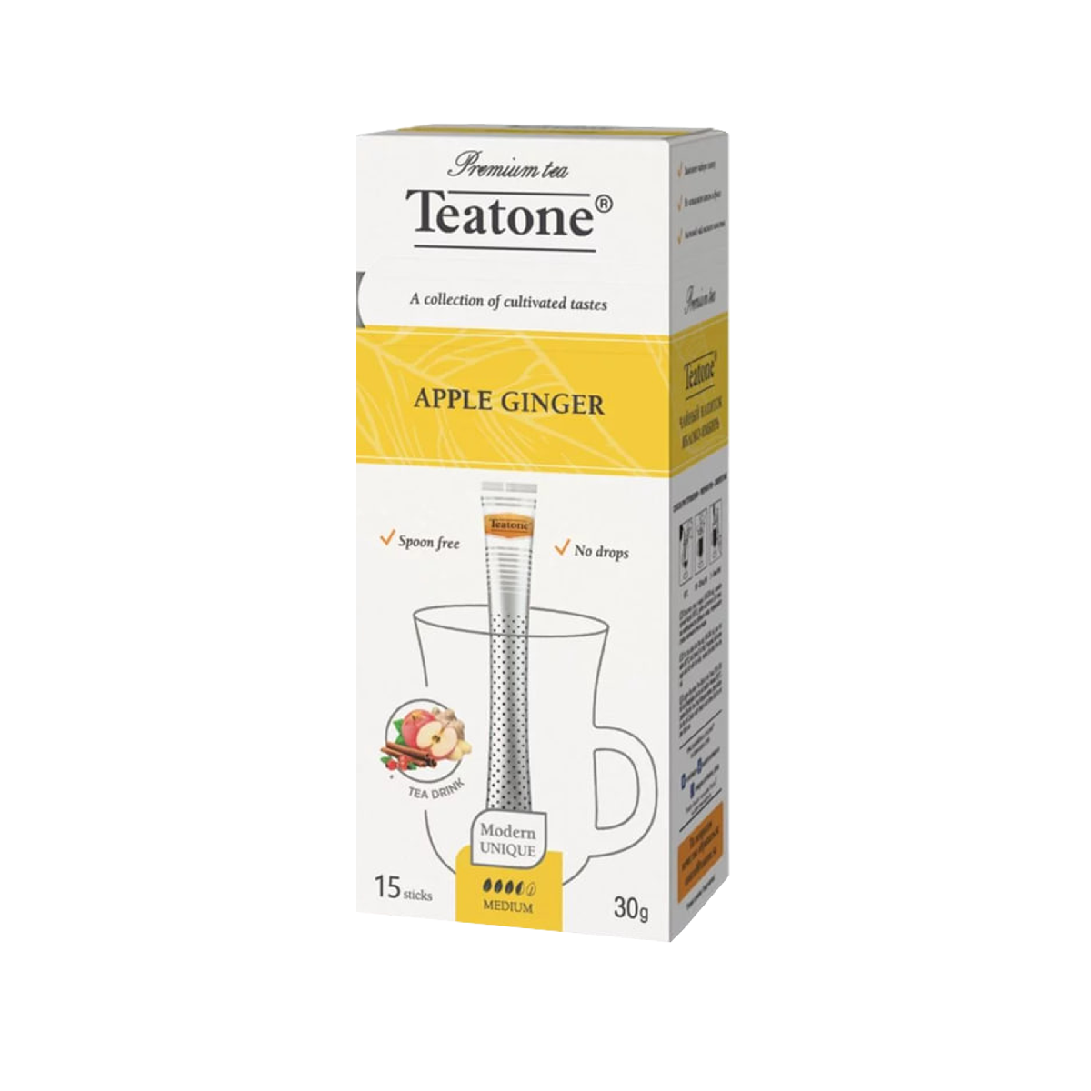 Чай teatone в стиках 15с*2г. яблоко-имбирь арт.617 (12)