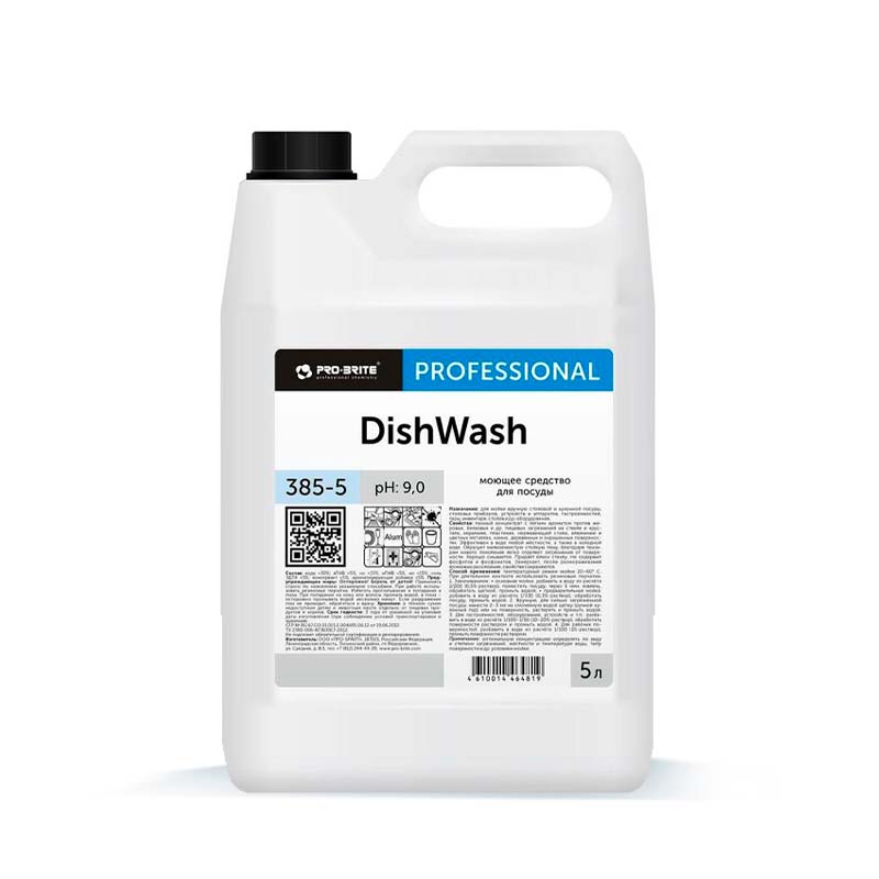 Ср-во для мытья посуды Pro-brite DishWash 5л 385-5 (4)