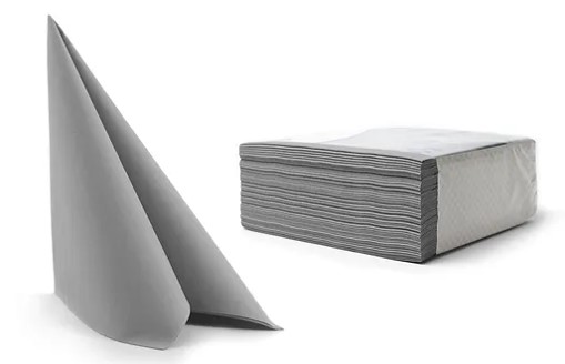 Салфетки премиум 40*40см Airlaid (Duni) серый 50шт 56733 (16)