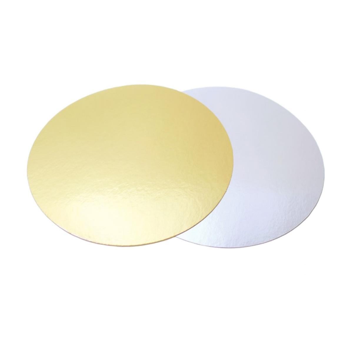 Подложка ламинированная золото/жемчуг 1,5мм 22см 50шт