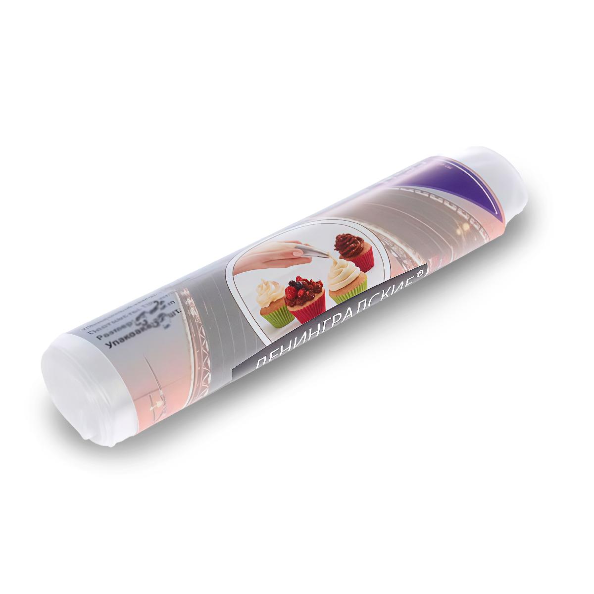 Кондитерские мешки в рулоне 65см 70мкм 100шт прозрачные "Ленинградские" (9)