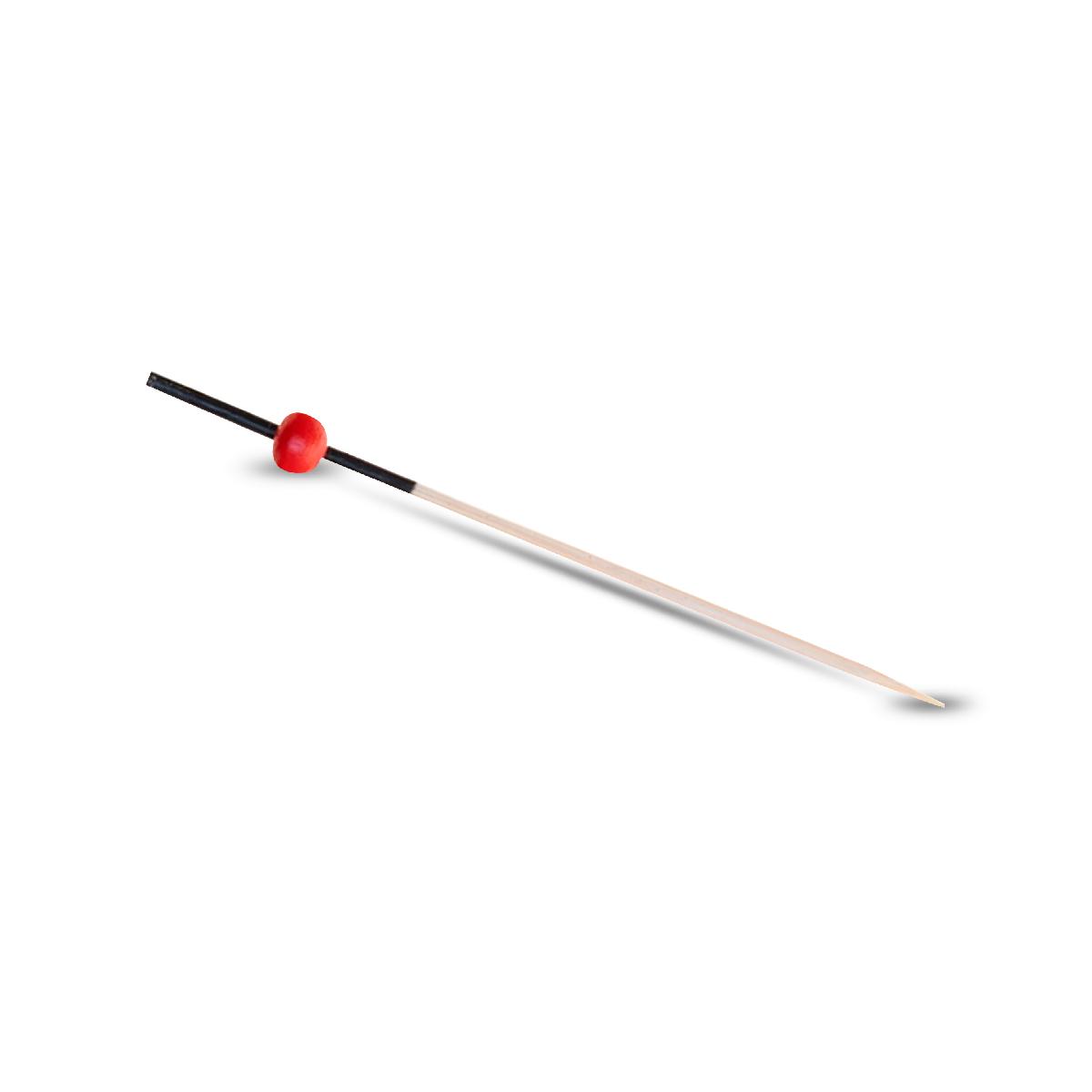 Пика деревянная для канапе "Красный жемчуг" 12см ECO (40)