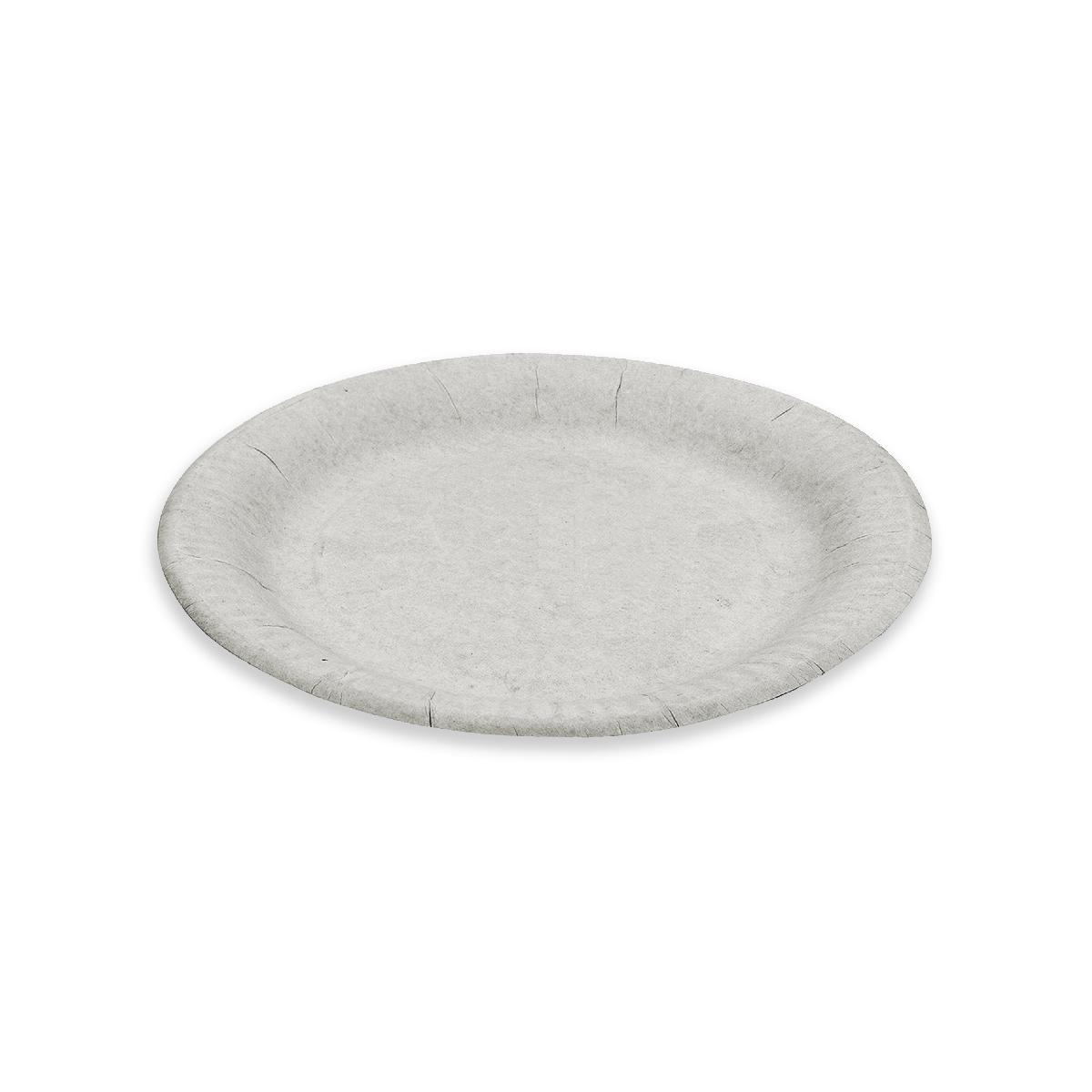 Тарелка бумажная d=170мм белая (100/1000)