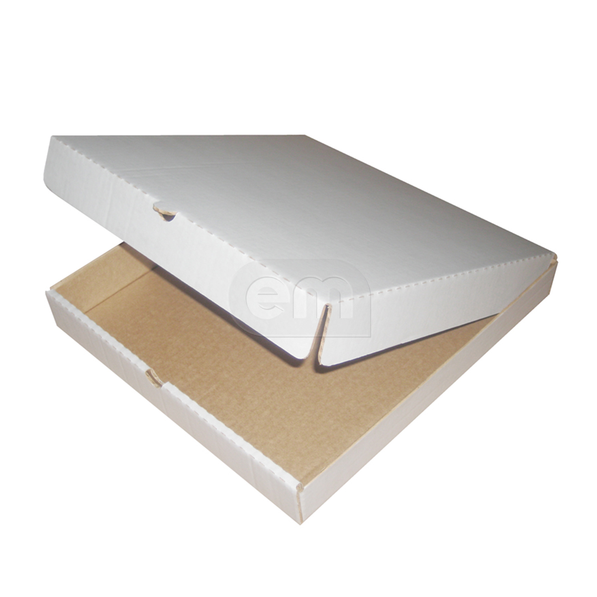 Коробки для пиццы 42*42см*40мм белый гофрокартон (50)