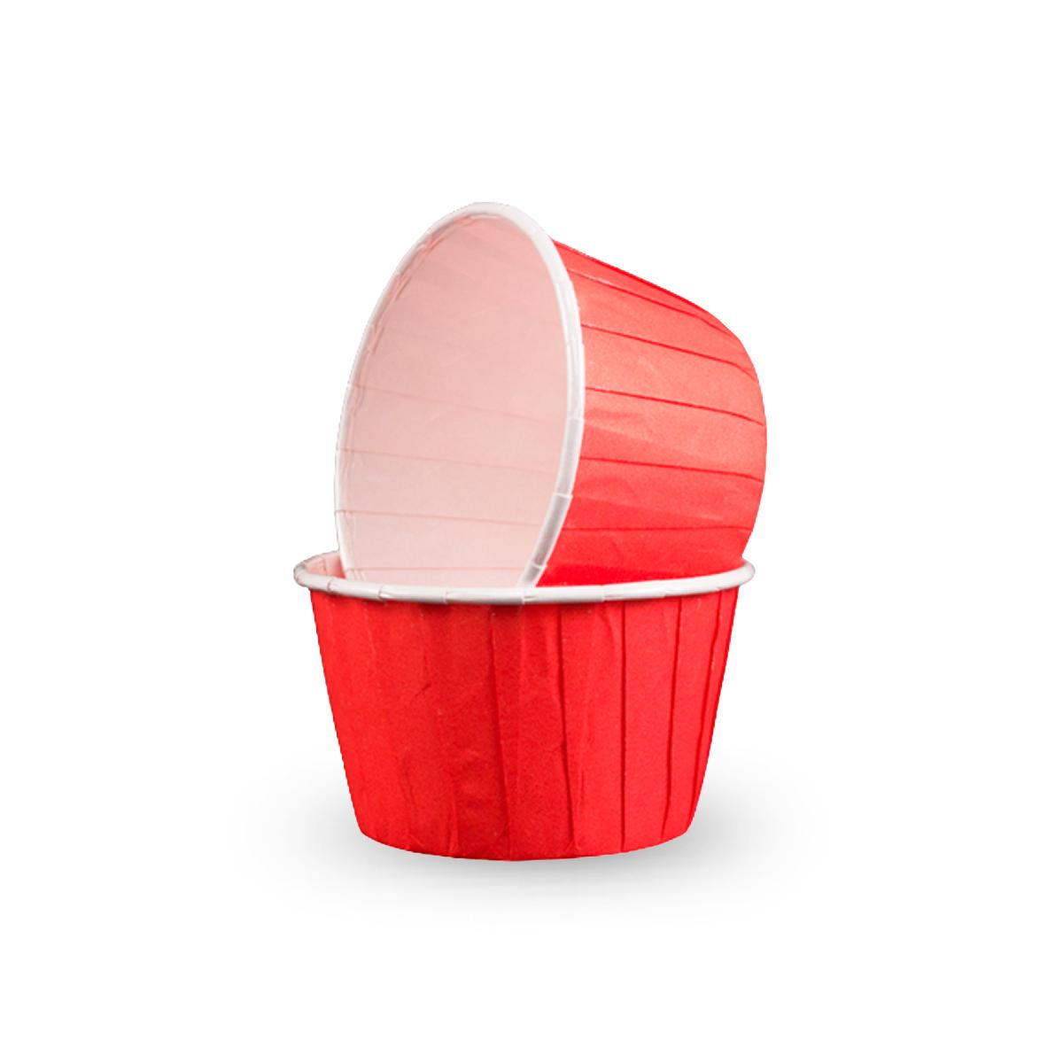 Форма бумажная "Маффин" 50*40 красно-белая (100/2000)