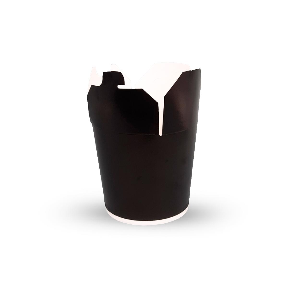 Коробки для лапши 450мл черная "China Pack" (50/500)