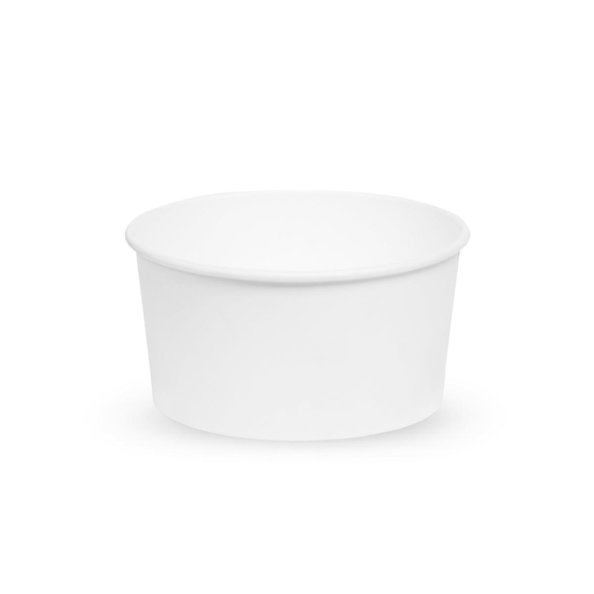 Контейнер картонный круглый Round Bowl 1300мл W белый без крышки d160/185*h70 OSQ (35/210)