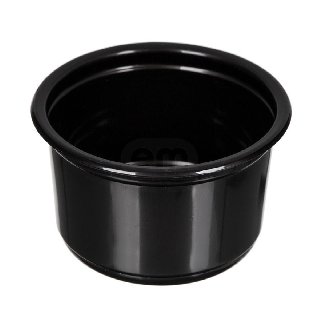 Контейнер круглый СПК115 d115мм 500мл h82.6мм черный PP (50/500)