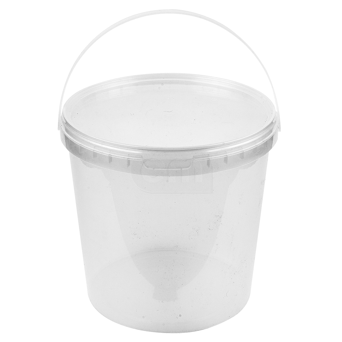 Ведро круглое d180мм 3300мл с ручкой крышкой и контролем вскрытия PP КВ7596 (10/90)
