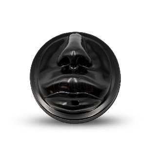 Крышка пластиковая d=80 "Губы" черная (50/1000)