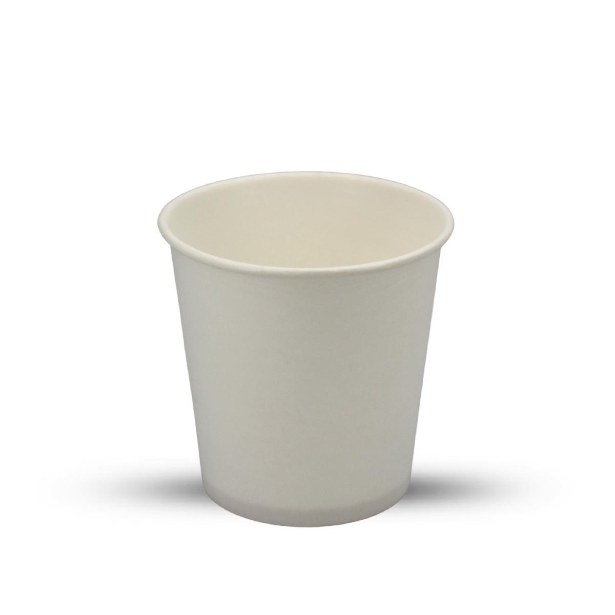 Стакан картонный 100мл белый d=62 PS (50/1000)