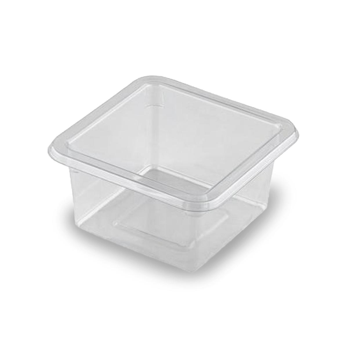 Контейнер квадрат без крышки "ПР-СТУ-80х45"125мл прозрачный ПЭТ (360)