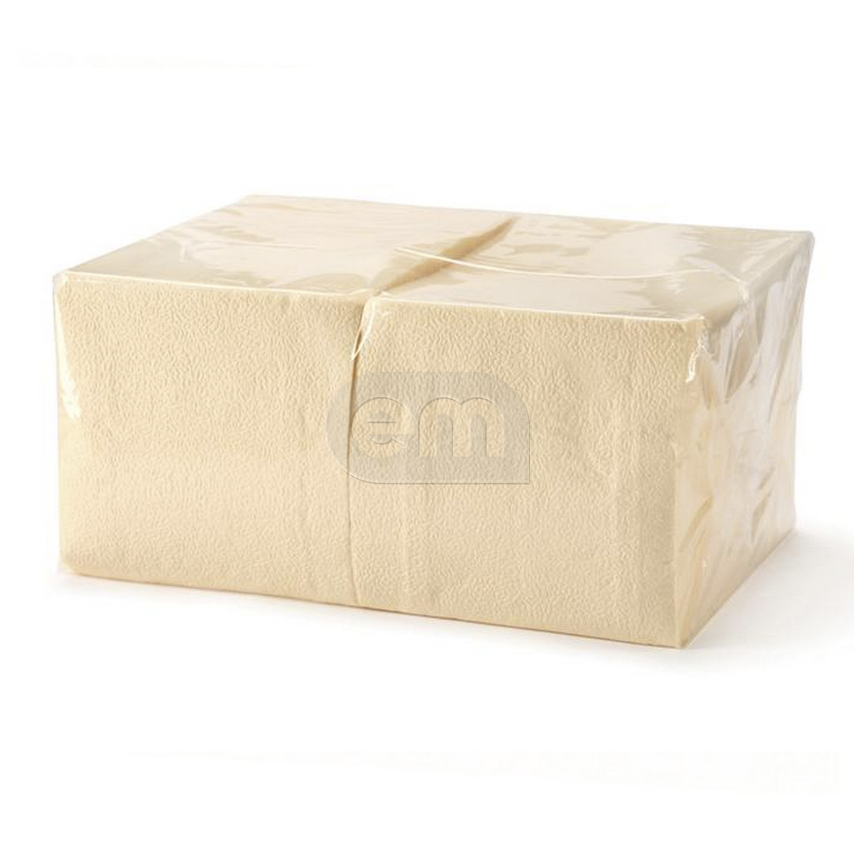 Салфетки бумажные 2-слойные 33×33см 200шт шампань (9)