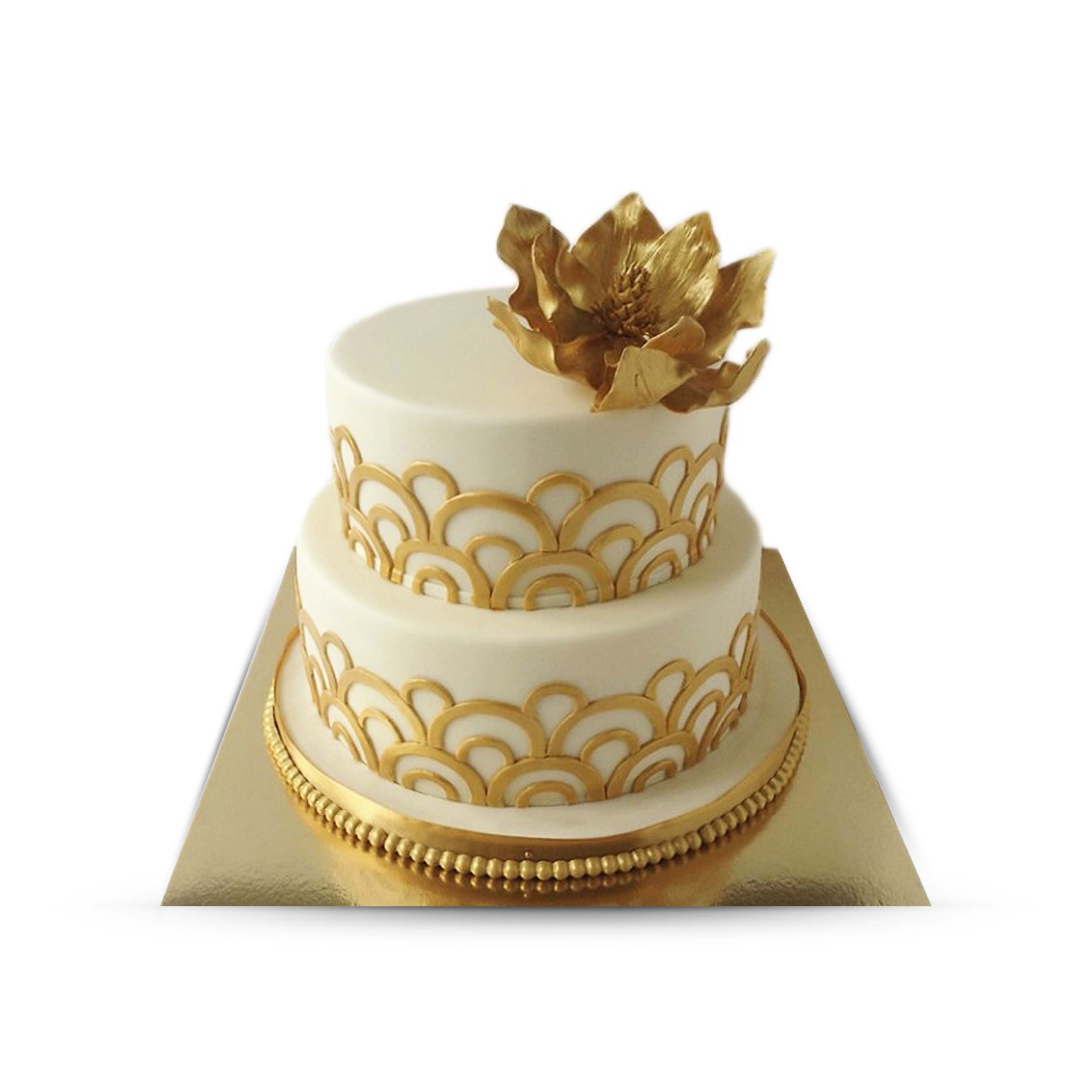 Подложка ламинированная золотая квадратная 0,8мм 24*24см 100шт