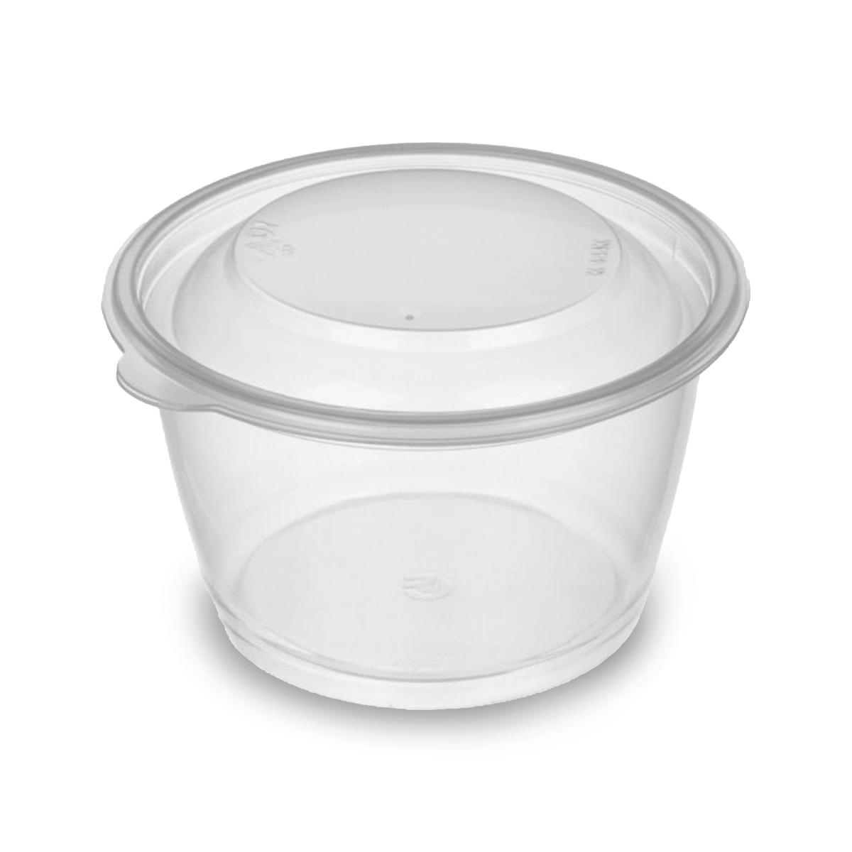 Контейнер круглый К144 d144мм 750мл h83.6мм прозрачный PP Stirolplast (50/300)