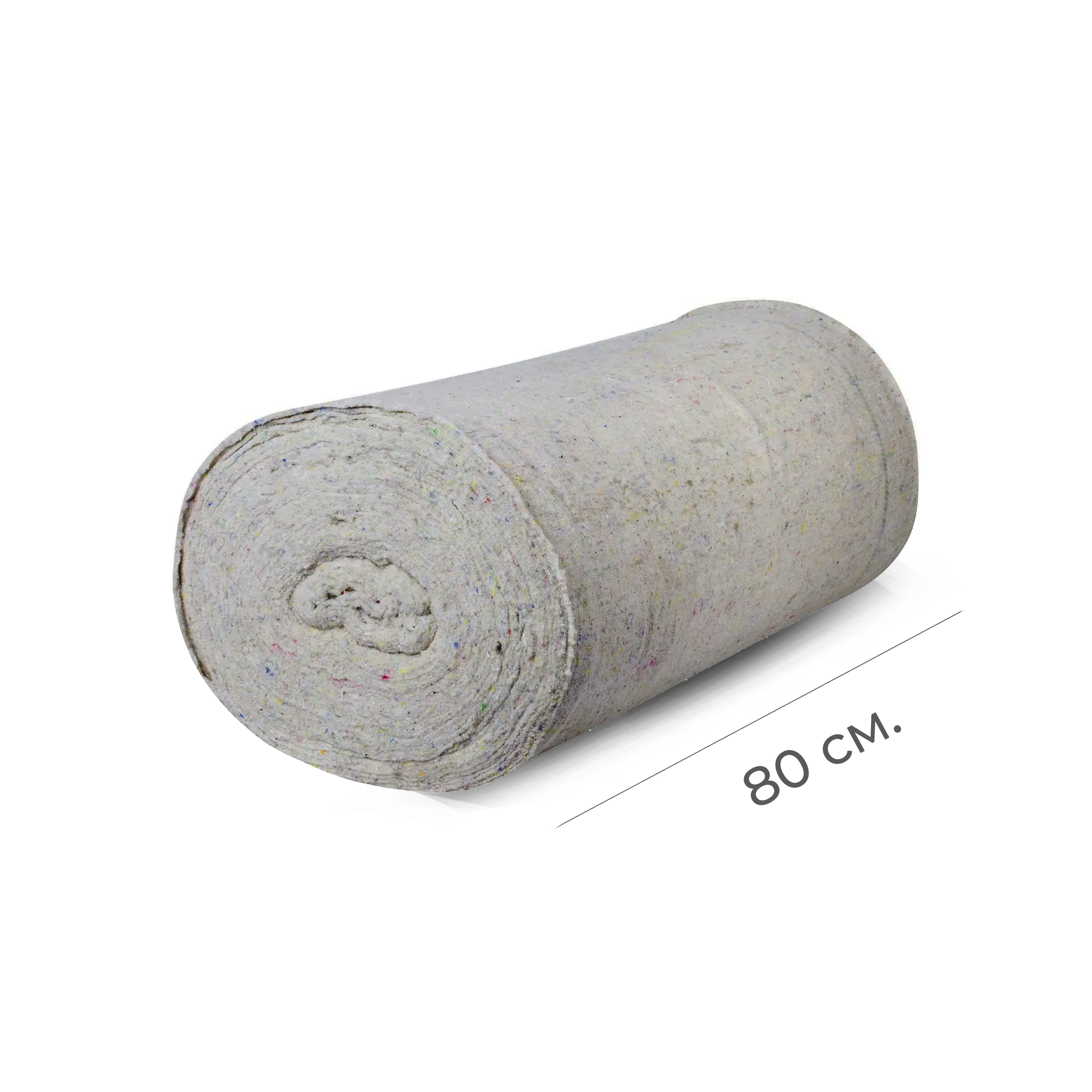 Тряпка для пола ХПП в большом рулоне серая 80см*50м 190г/м2