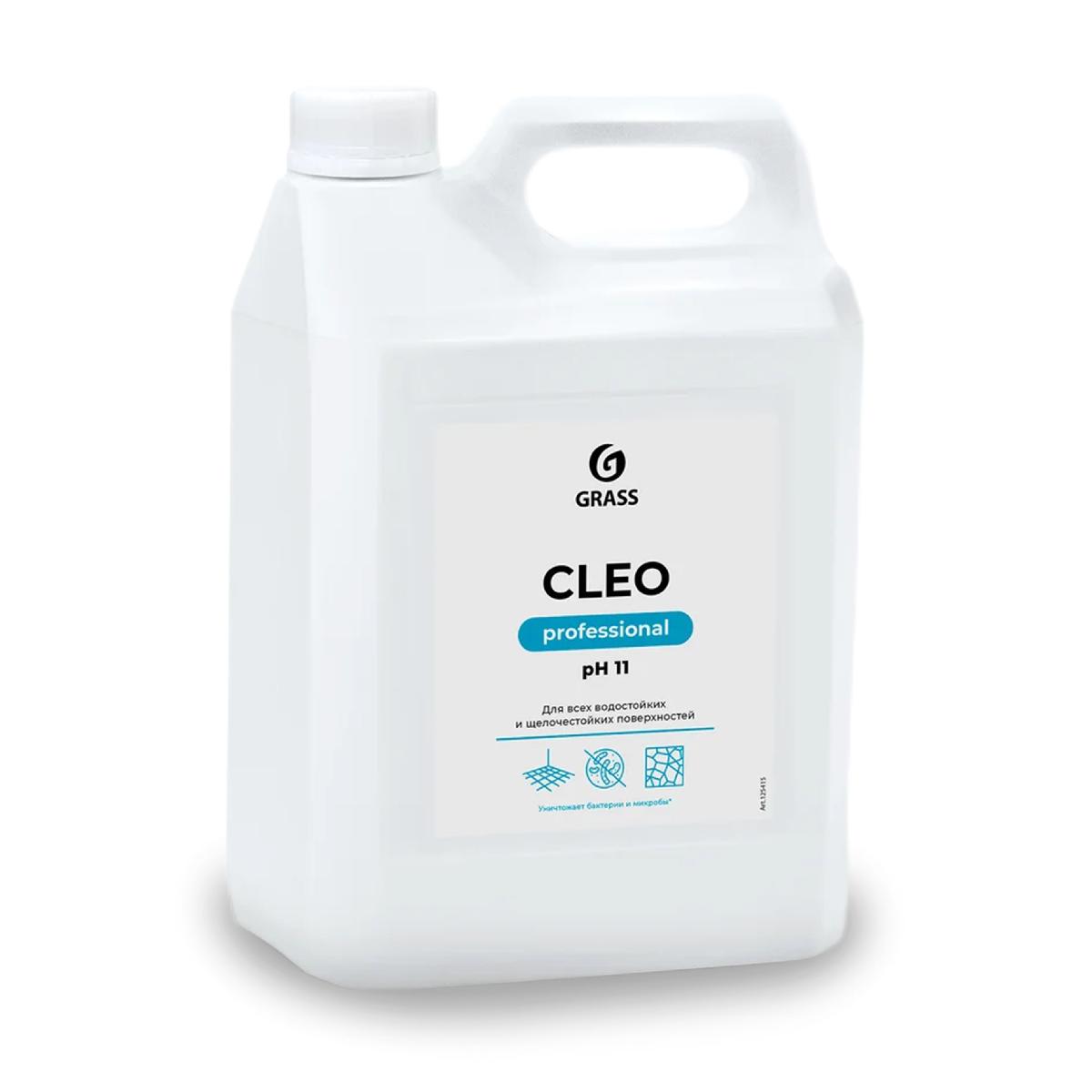 Grass: Клео 5л универсальное конц. щелочное ср-во с антибакт. эф.без хлора (ЧАС) / 125415 (4)
